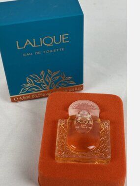Vintage Lalique Eau De Toilette Splash 0.15 Oz Full Travel Mini In Box